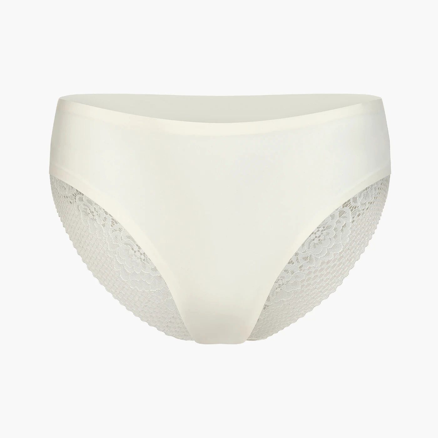 CREAMY Slip Slip mit Spitze, 3er Pack-Weiß-XS