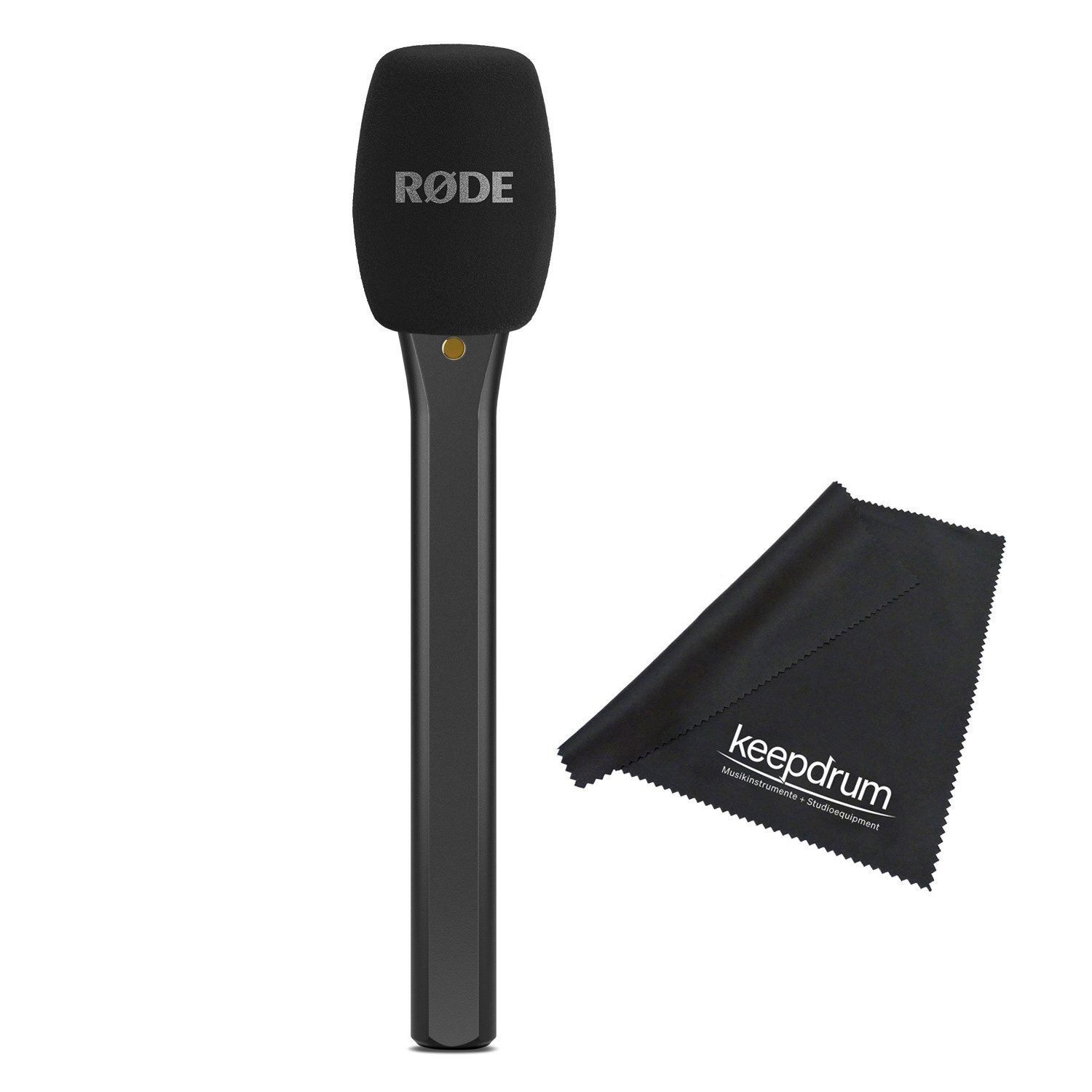 Rode Interview Micro Handadapter für Wireless Micro Schwarz mit Tuch Digitales Aufnahmegerät