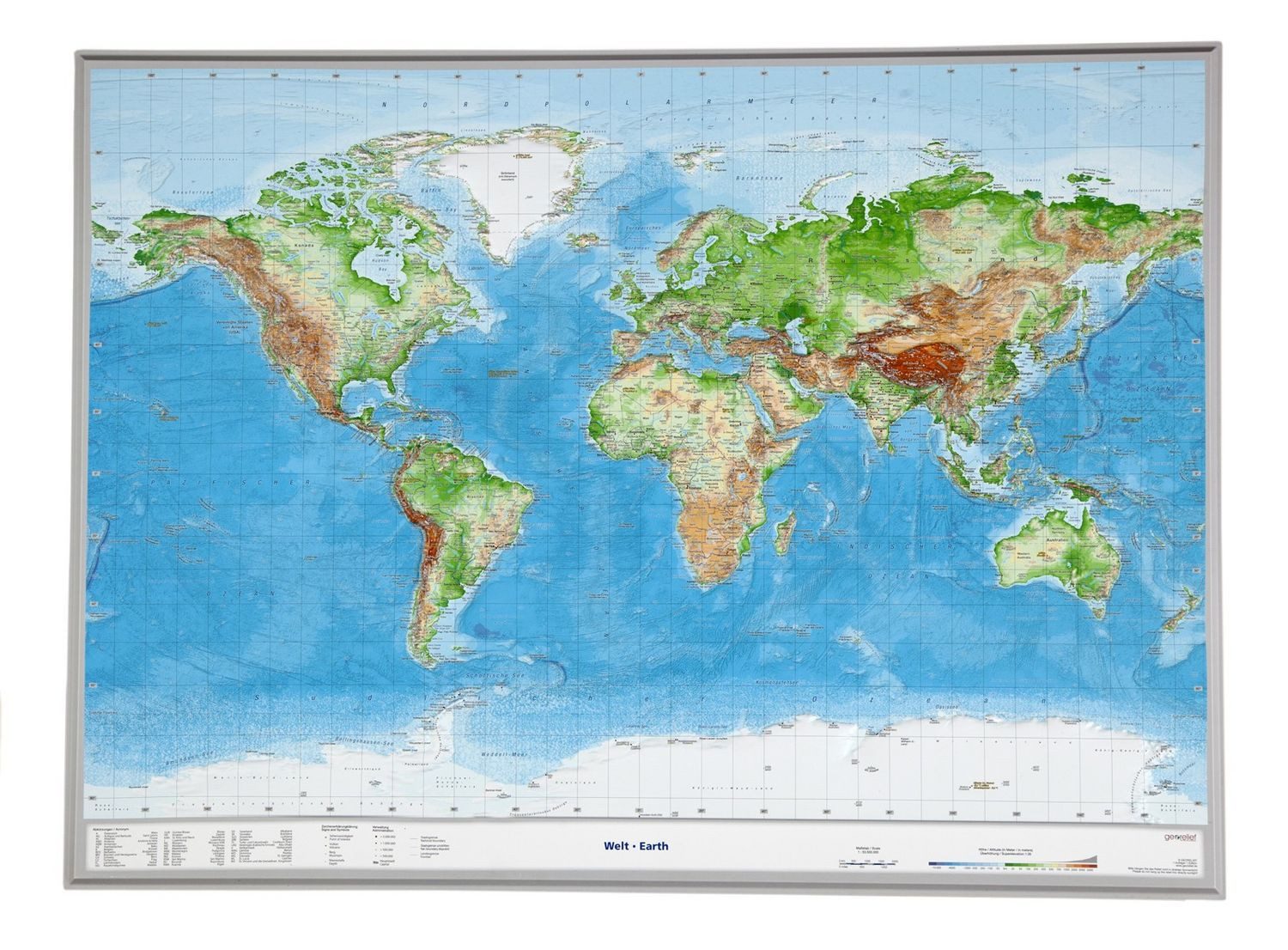 Reiseführer Welt Gross 1 : 53.000.000 Tiefgezogenes Kunststoffrelief Andre Markgraf, Mario Engelhardt