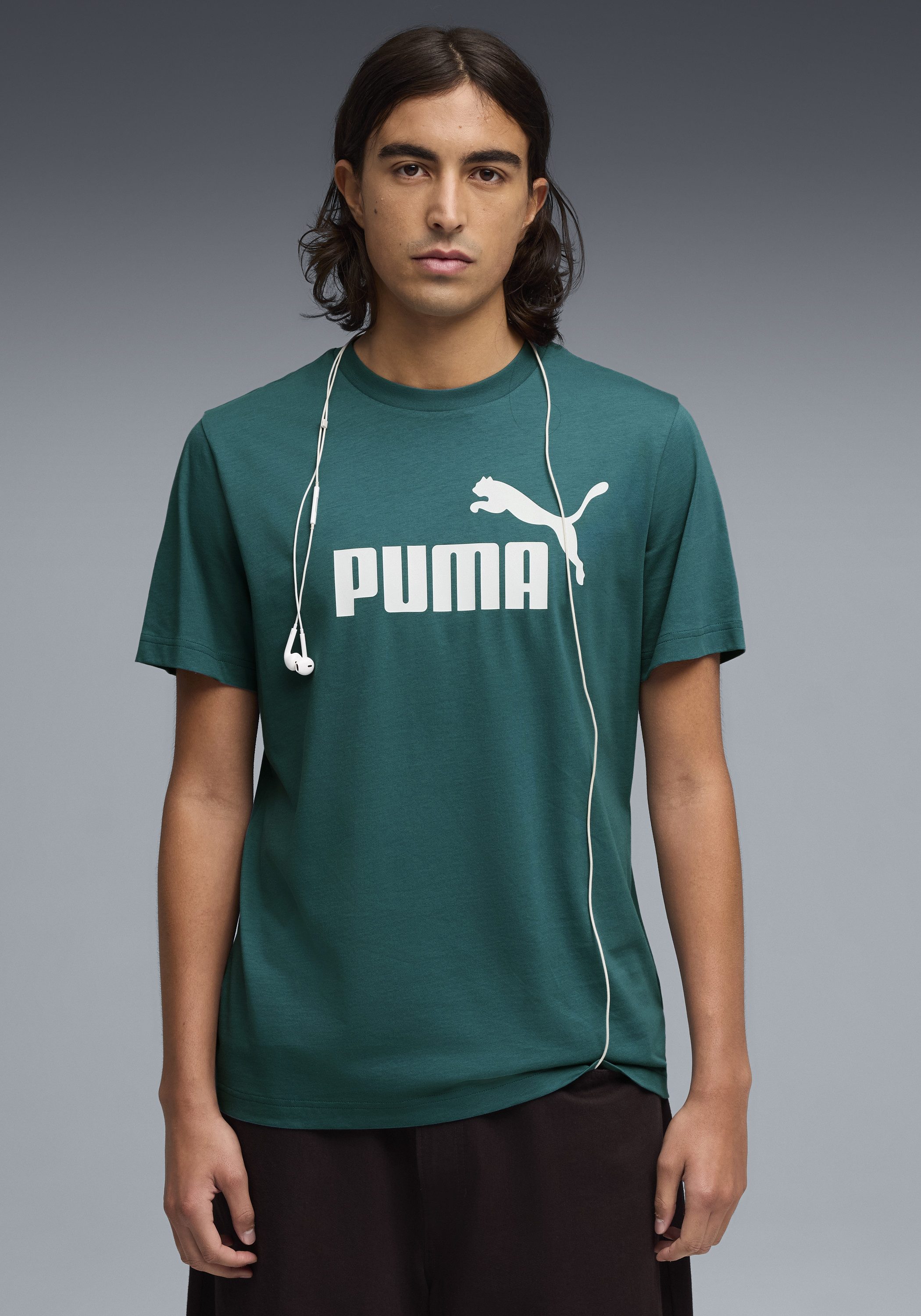 PUMA T-Shirt ESS NO. 1 LOGO TEE (S) Regular Fit, Kurzarm, Rundhalsausschnitt, für Erwachsene