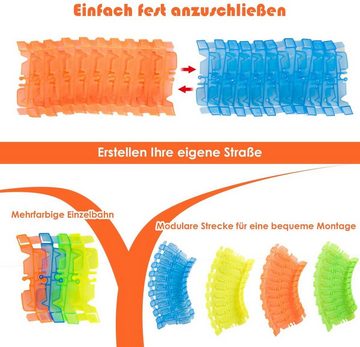 COSTWAY Autorennbahn Kinder Autorennbahn Rennstrecke