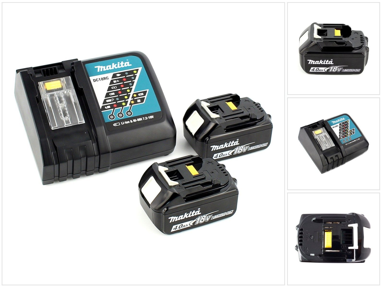 Makita Power Source Kit 18V mit 2x BL1840B Akku 4,0Ah + DC18RC Ladegerät Akkupacks