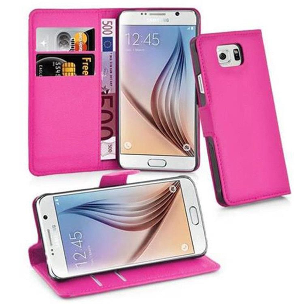 Cadorabo Handyhülle für Samsung Galaxy S6 Hülle Samsung Galaxy S6, Hülle Schutzhülle mit Standfunktion, Kartenfach und Magnetverschluss