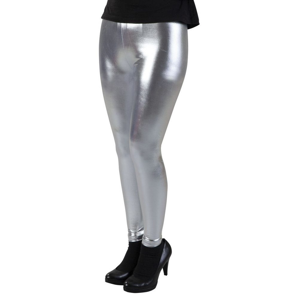 MICA Kostüm Leggings - für Erwachsene - silber-metallic günstig online kaufen