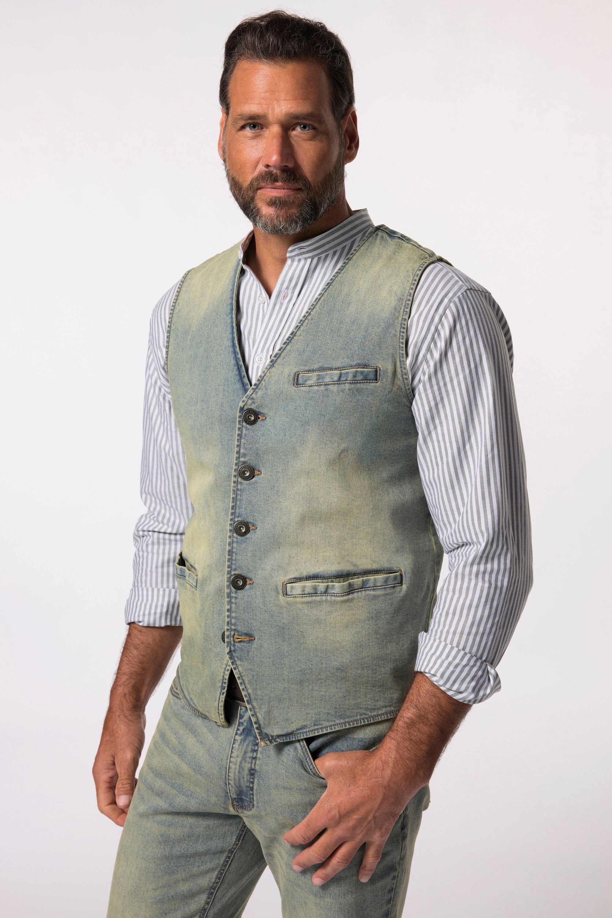 JP1880 Steppweste JP 1880 Jeansweste Denim günstig online kaufen