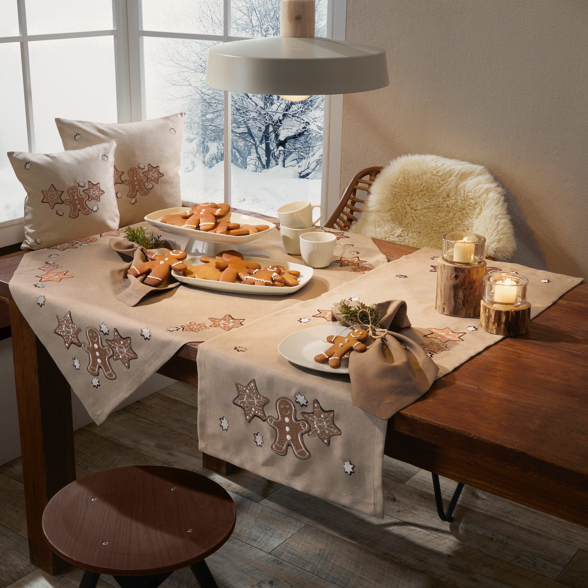 REDBEST Tischdecke Tischläufer "Lebkuchen", Motiv günstig online kaufen