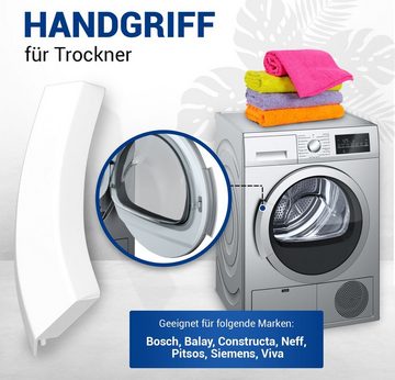 VIOKS Türgriff Griff Ersatz für Bosch 00644221, weiß für Trockner