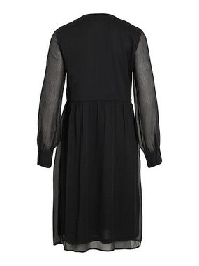 Vila Chiffonkleid VIFALIA V-NECK L/S DRESS/SU - NOOS