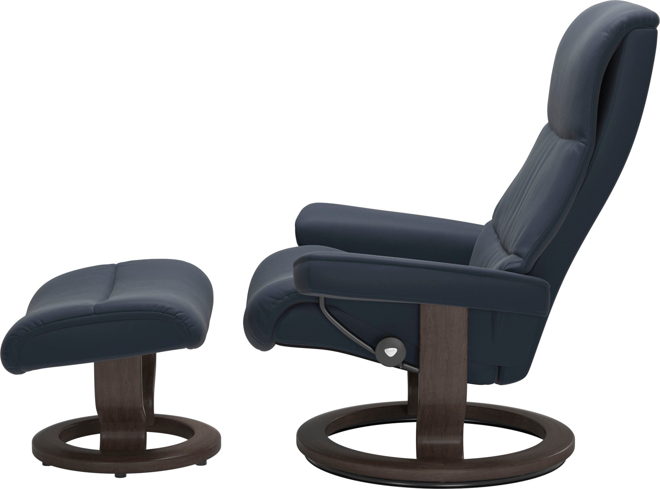 Stressless® Größe Classic M,Gestell mit Base, Wenge View, Relaxsessel