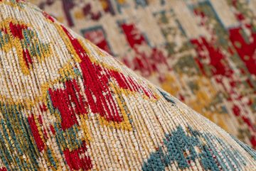 Teppich Charme 125, Padiro, rechteckig, Höhe: 5 mm, Chenille Flachgewebe im Vintage Stil