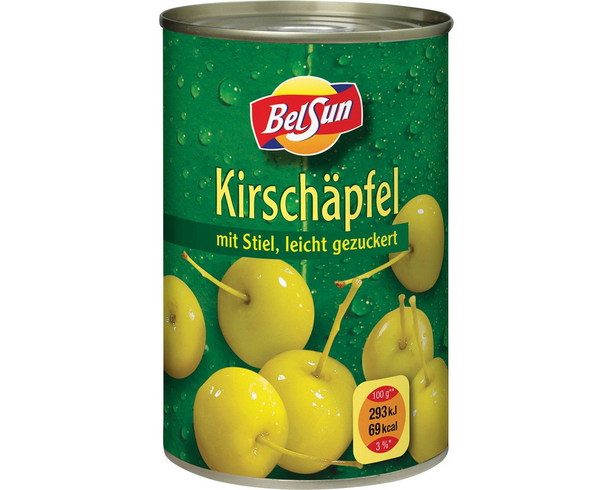 Steinhaus Obstkonserve, Steinhaus Baby Kirsch Äpfel mit Stiel leicht gezuckert 425ml