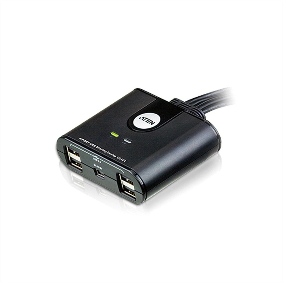 Aten US424 USB 2.0-Peripheriegeräte-Switch mit 4 Ports Computer-Adapter