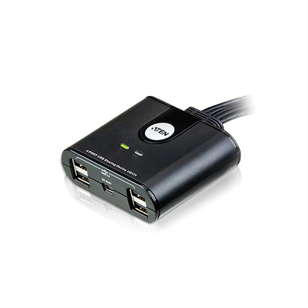 US424 USB 2.0-Peripheriegeräte-Switch mit 4 Ports Computer-Adapter