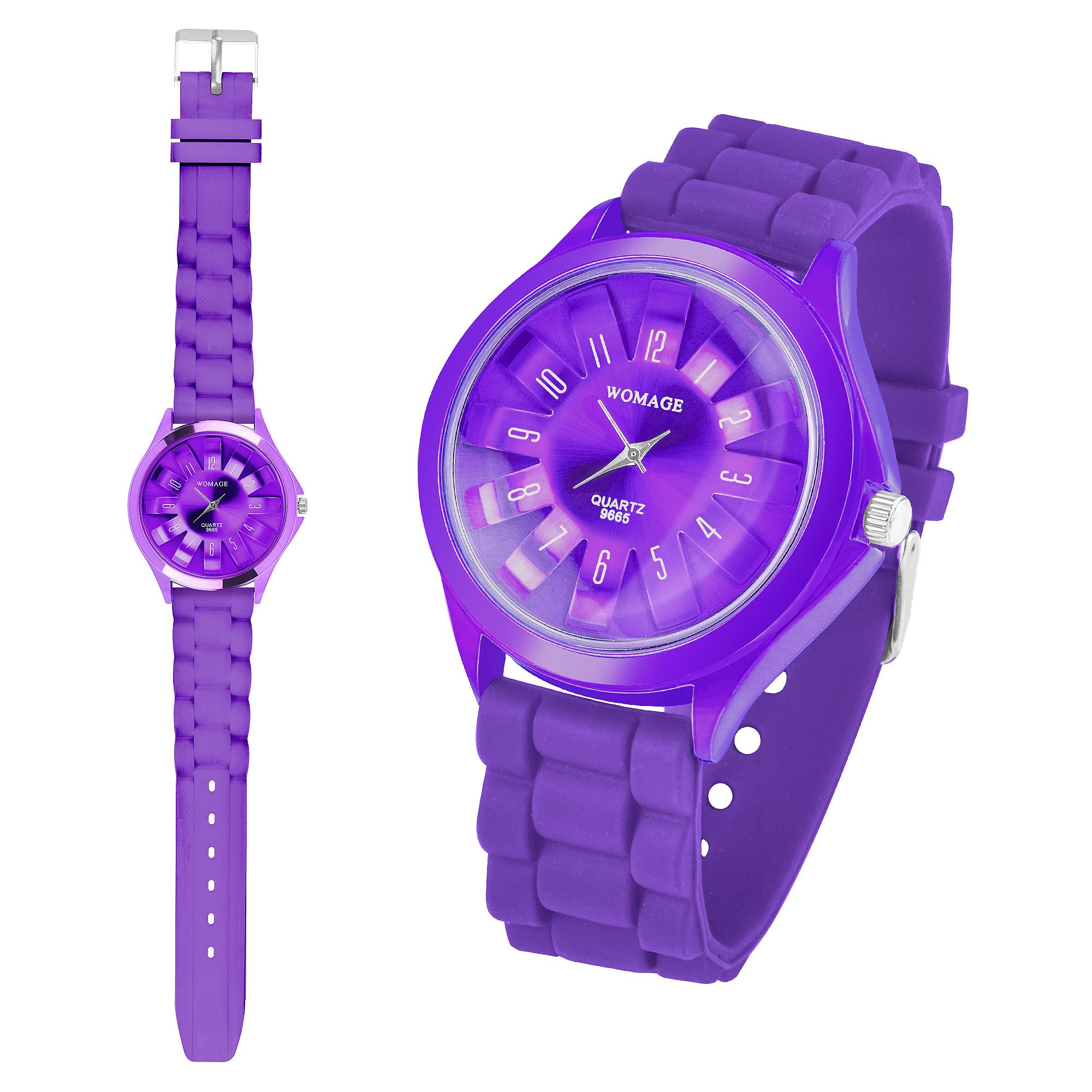 Taffstyle Quarzuhr Damen Silikon Armbanduhr Silikon Uhr für Frauen modern und zeitlos, (Mädchen Jungen Sportuhr Bunte Kinderuhr Farbige Lernuhr Silikonuhr Süß), Leicht und bequem