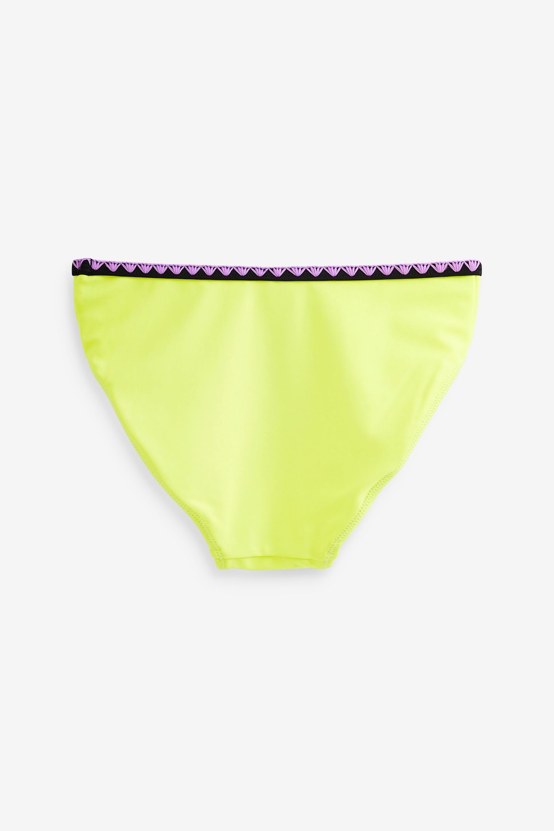 (2-St) Bikini Fluro Yellow Next Bustier-Bikini