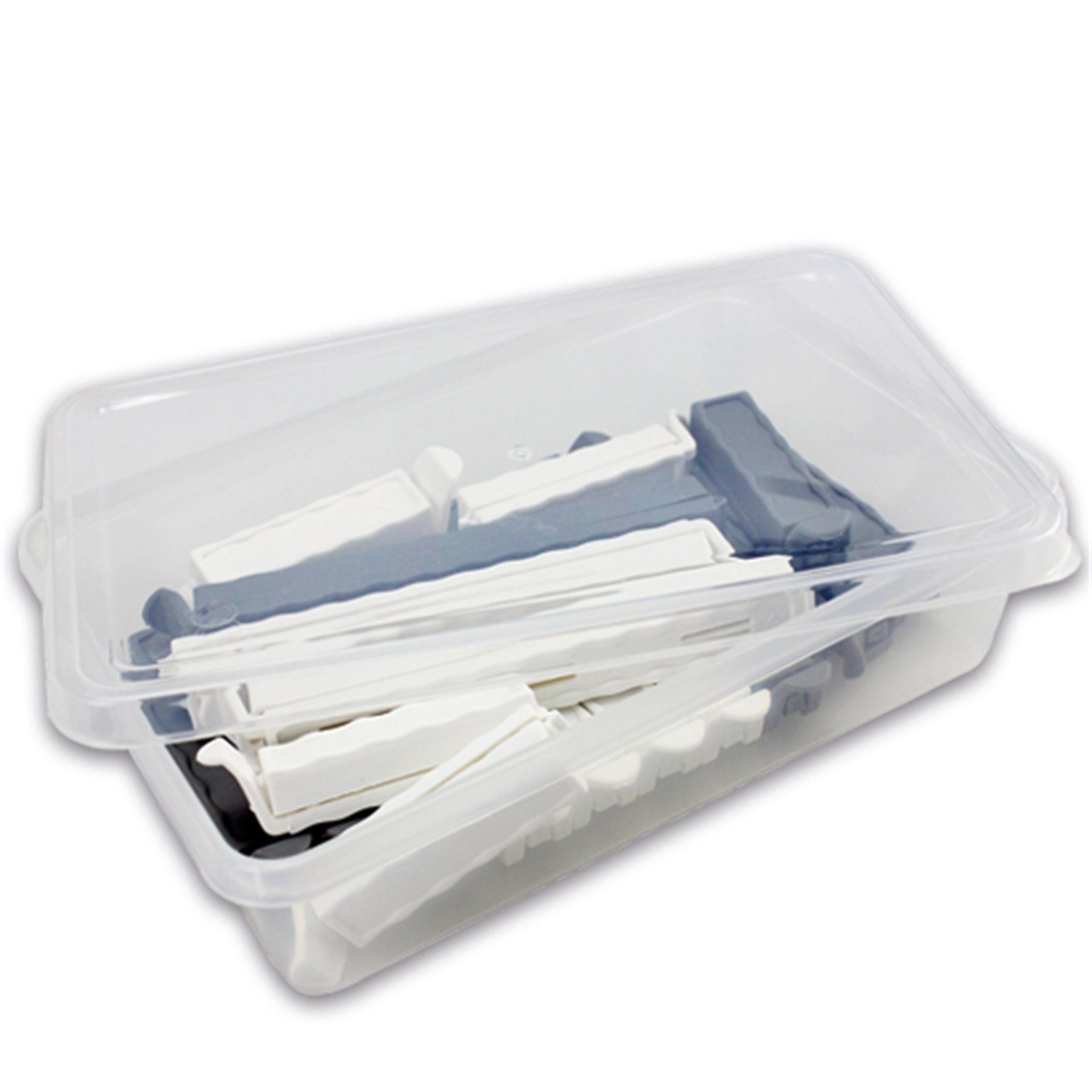 Neuetischkultur Verschlussklammer Beutelverschluss Clips 20 Stück (Set, 20-tlg., 20 Stück Beutel-Clipverschlüsse in Box)