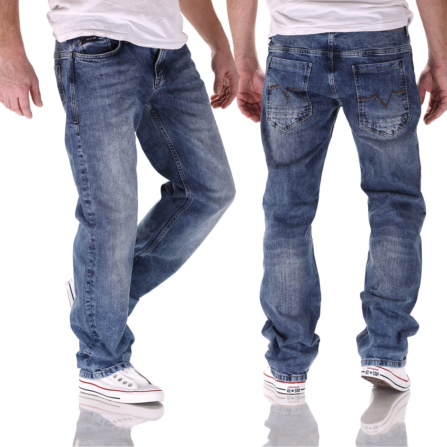 Big Seven Comfort-fit-Jeans Big Seven Morris Medium Blue Comfort Fit Herren günstig online kaufen