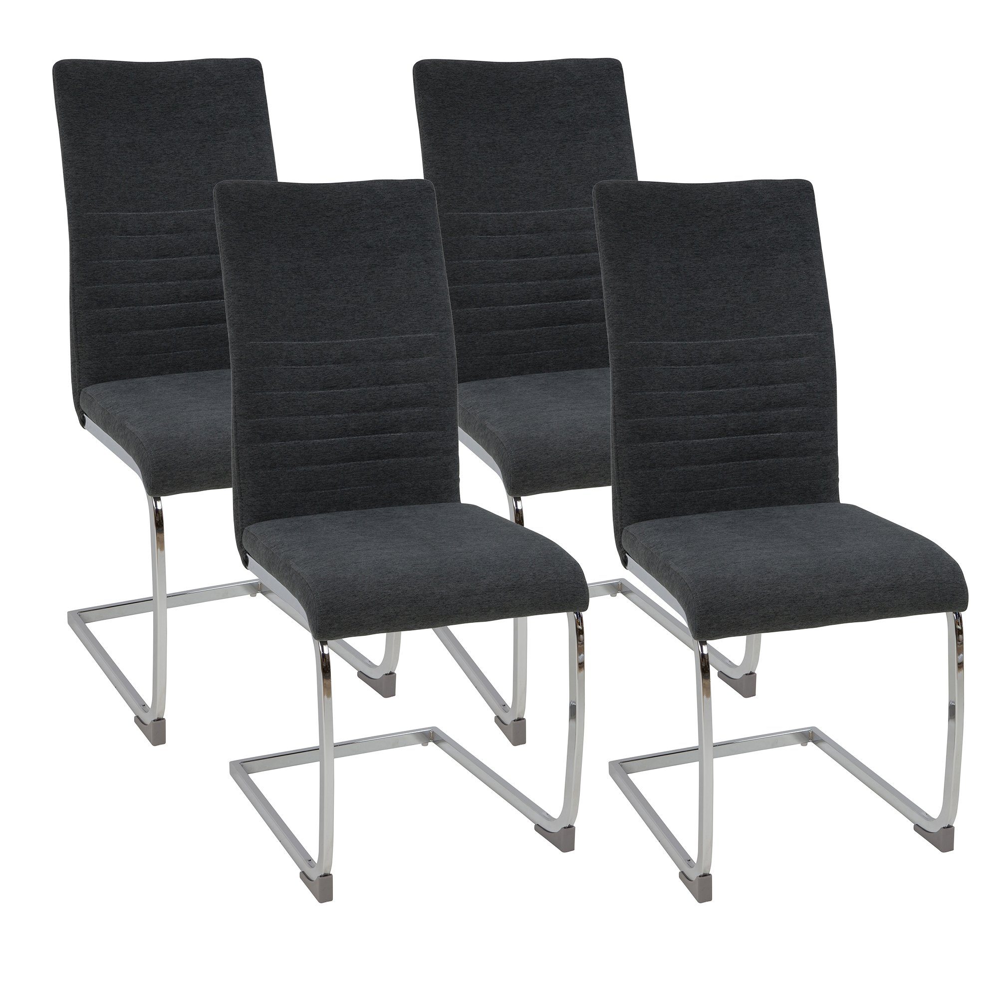 Albatros International Freischwinger Freischwinger LUGANO 4er Set Grau Mode günstig online kaufen