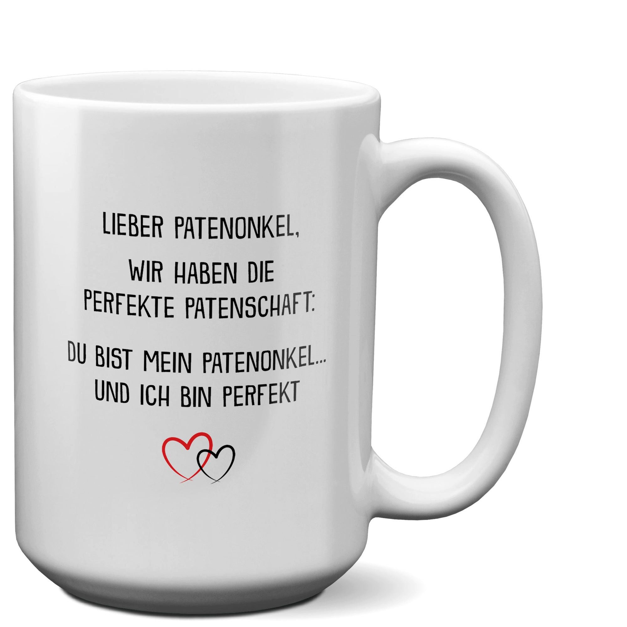 22Feels Tasse Patenonkel Geschenk Taufpate Pate Geburtstag Weihnachten Herrentag, Keramik, XL, Made In Germany, Spülmaschinenfest