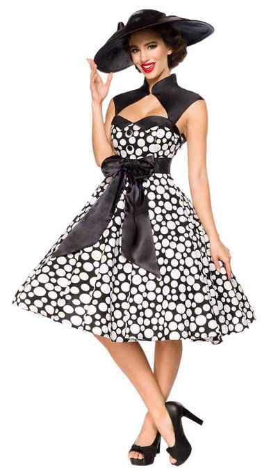 BELSIRA A-Linien-Kleid »Vintage-Kleid mit Bolero 50er Jahre Pin Up Rockabilly Kleid Retrokleid«
