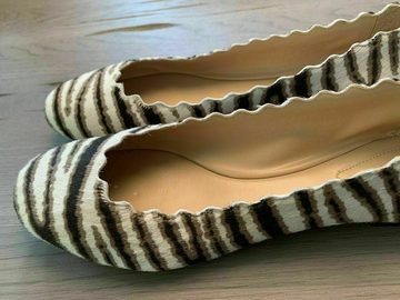 Chloé CHLOE LAUREN ZEBRA BALLERINAS SLIPPERS HALBSCHUHE SCHUHE SHOES FLATS L Sneaker Ballerinas