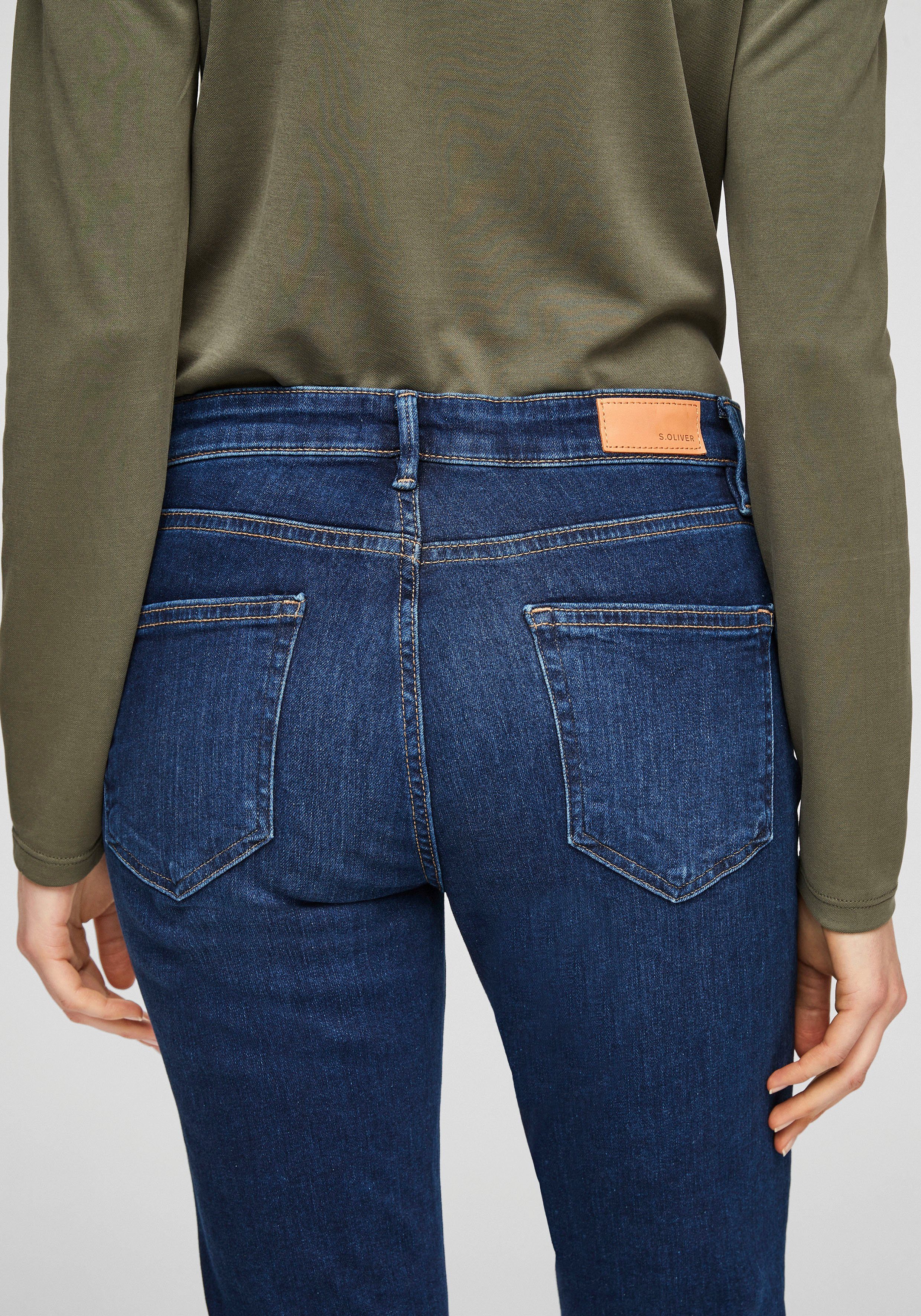 Form Betsy s.Oliver 5-Pocket Slim-fit-Jeans Basic dark-blue in