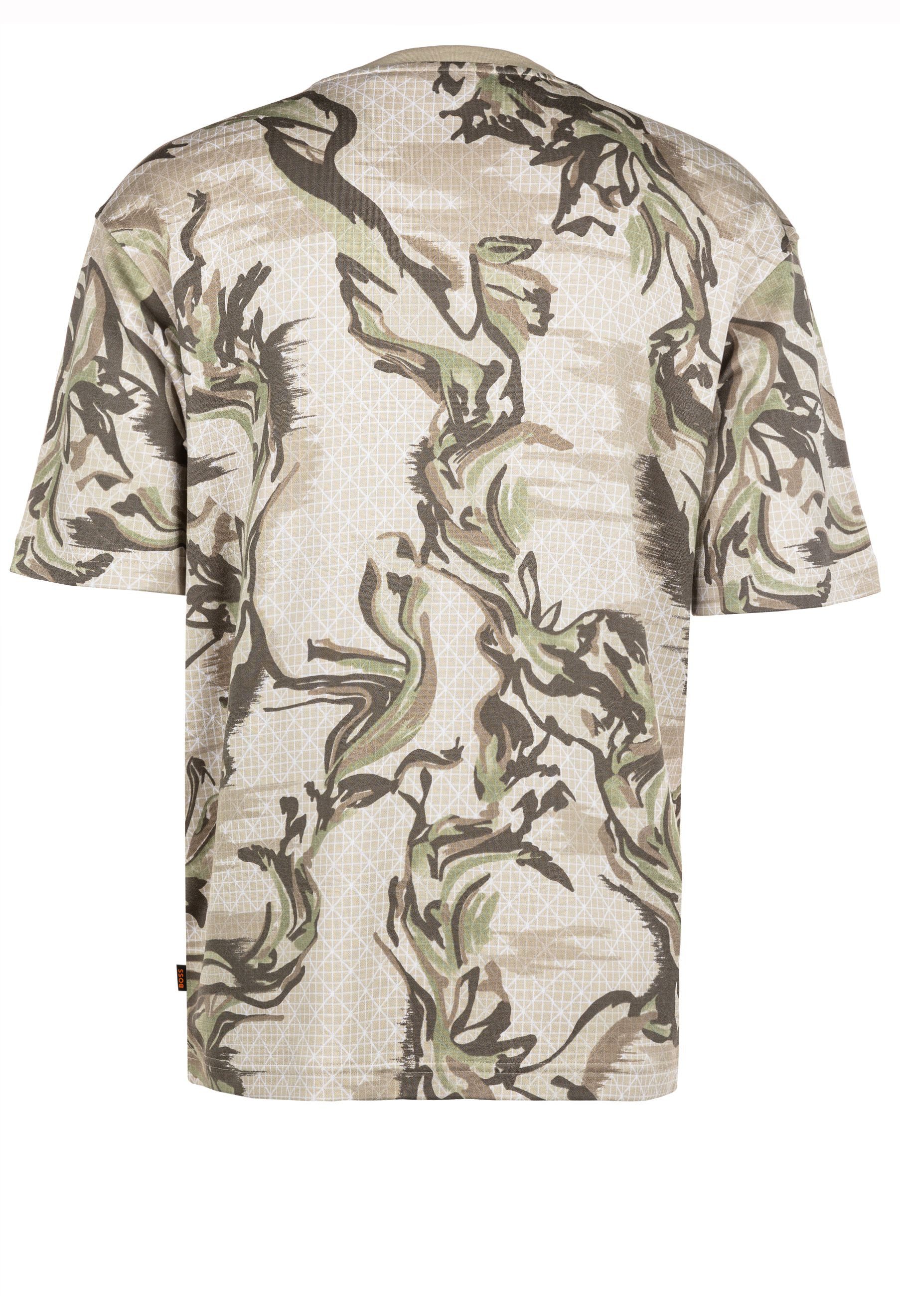 BOSS ORANGE T-Shirt mit Allover-Muster (1-tlg)