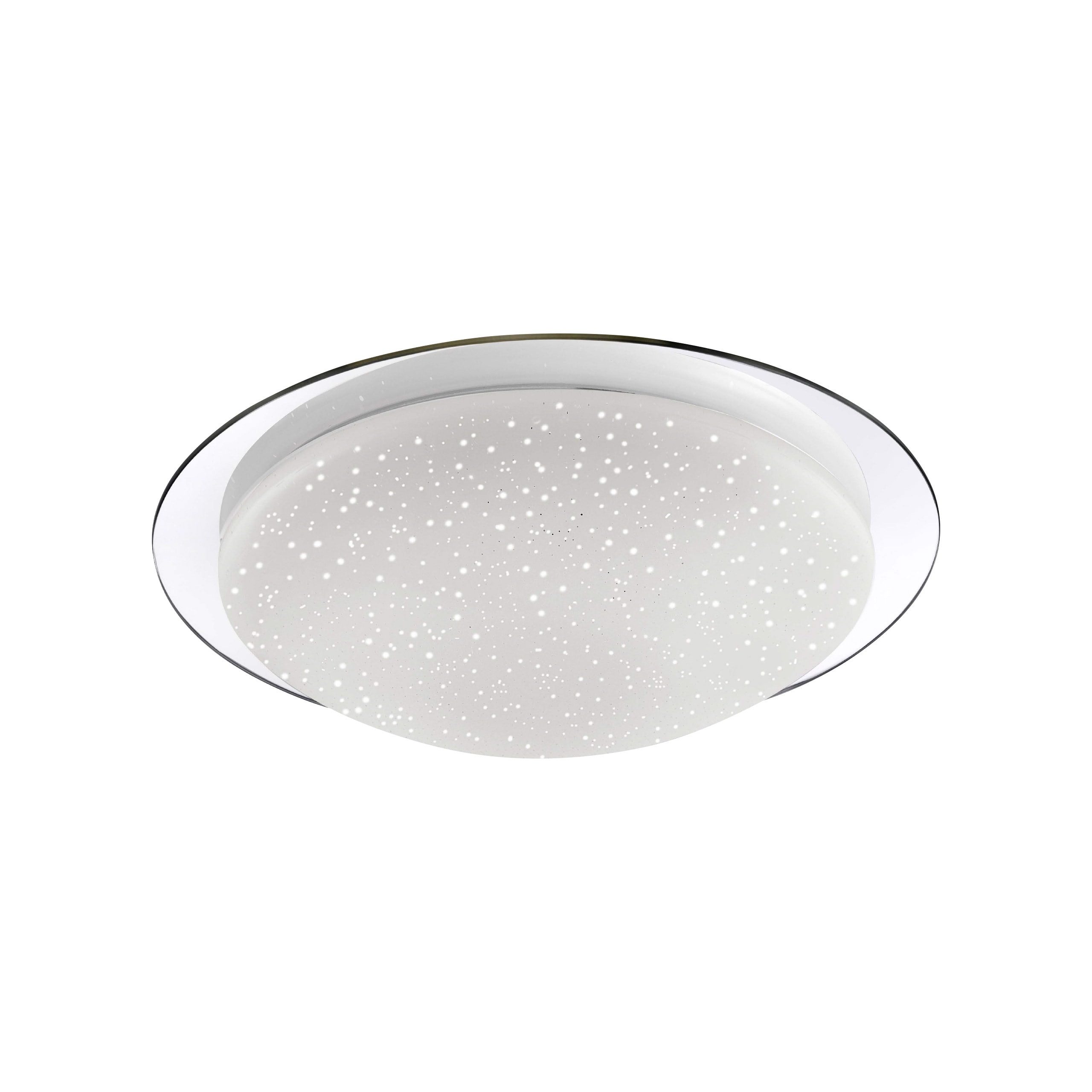 JUST LIGHT LeuchtenDirekt LED Deckenleuchte, LED-Leuchtmittel fest verbaut, Kaltweiß, Warmweiß, Neutralweiß, Tageslichtweiß, Deckenleuchte Badezimmer IP44 Deckenlampe Sternenhimmel-