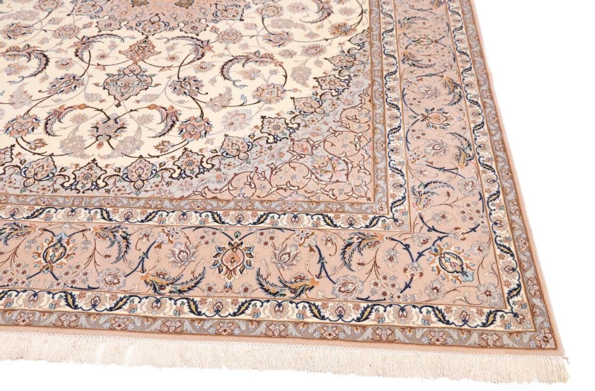 Orientteppich Isfahan Seidenkette 259x351 Handgeknüpfter mm Trading, Orientteppich, rechteckig, Nain 6 Höhe