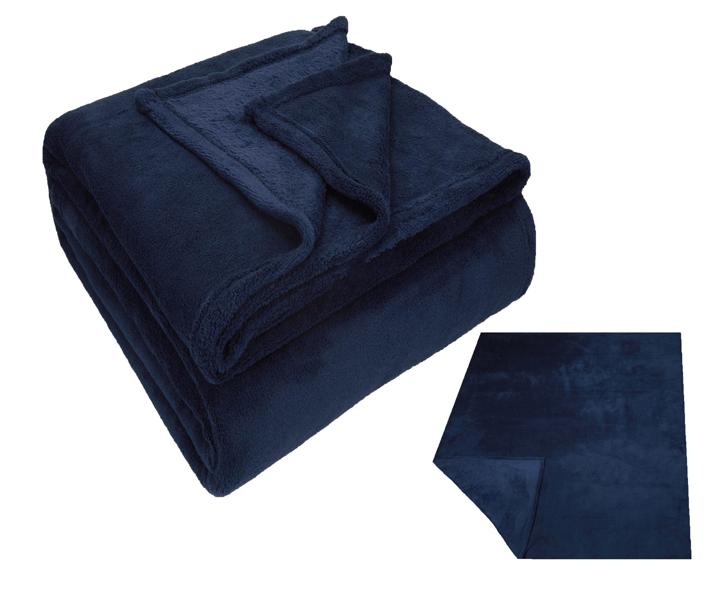 Wohndecke Kuscheldecke Fleecedecke Teddy XXL 150x200 cm, Betz, Sofadecke Decke Couch