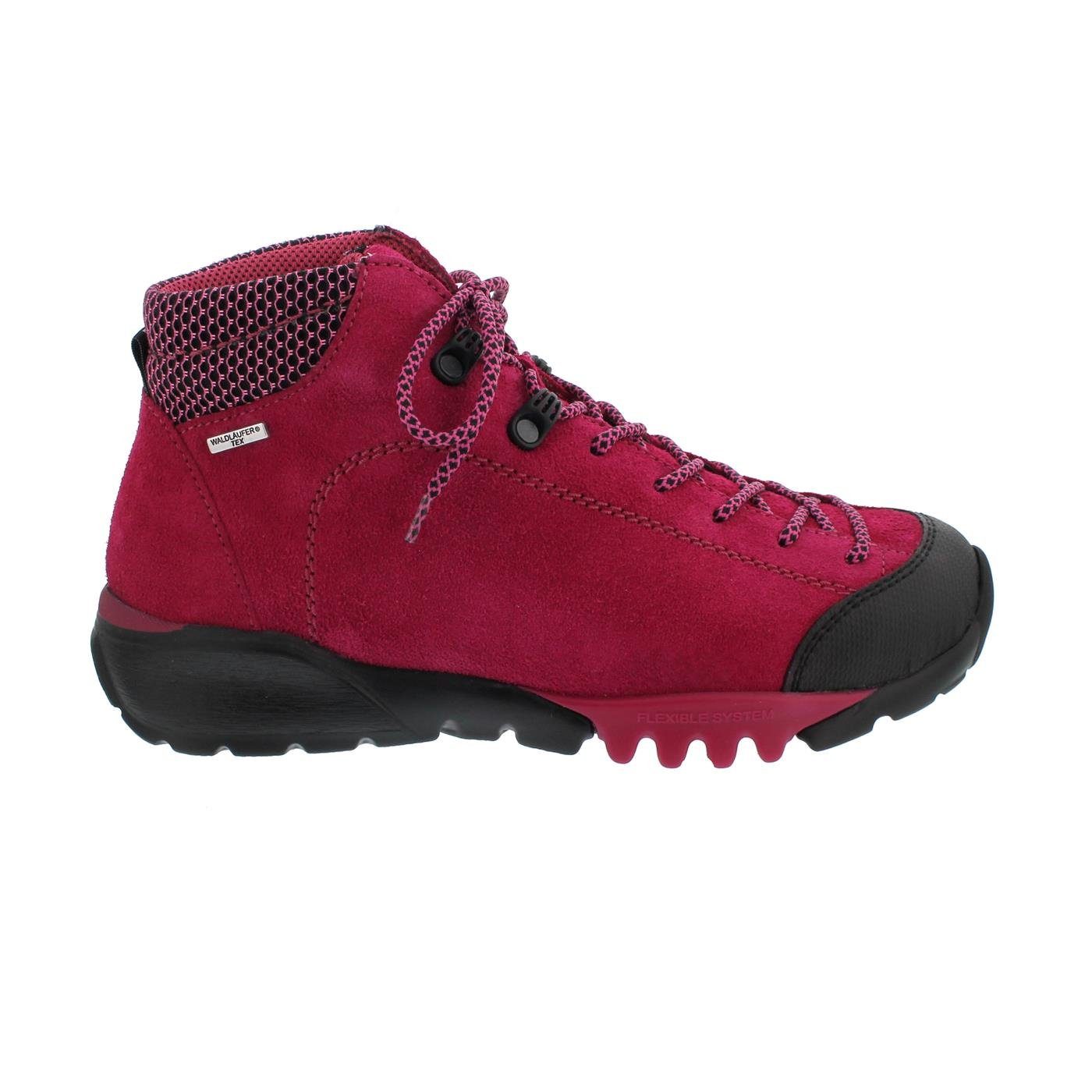 Waldläufer Waldläufer H-Amiata Bootie, Gummi Velour-F. Sport Net, magenta fuchsia Schnürstiefel