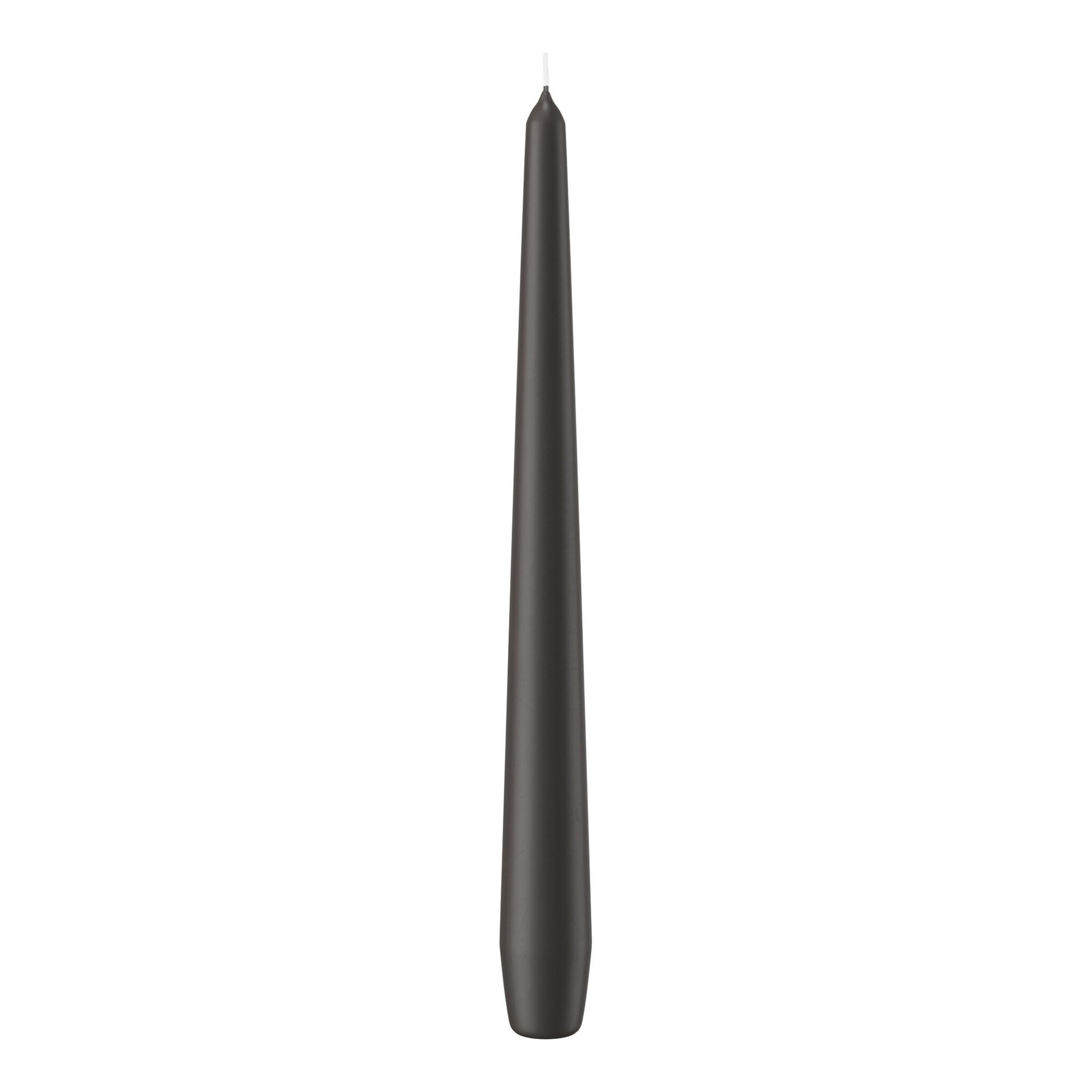 Wiedemann Kerzen Spitzkerze Spitzkerzen (konische Kerzen) Grau 250 x Ø 25 mm, 12 Stück