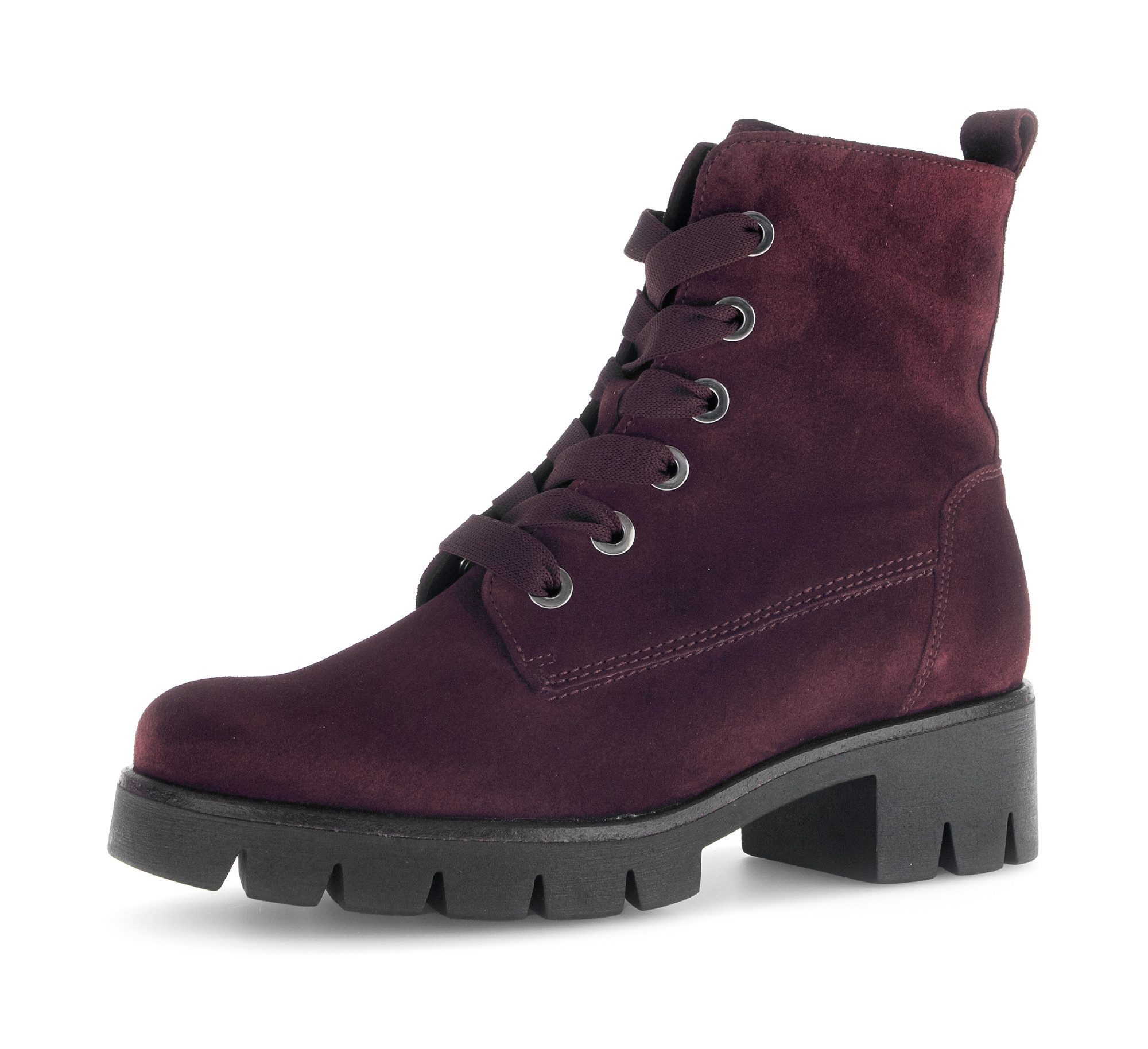 Gabor Schnürstiefelette, Blockabsatz, Schnürboots mit Best Fitting-Ausstattung