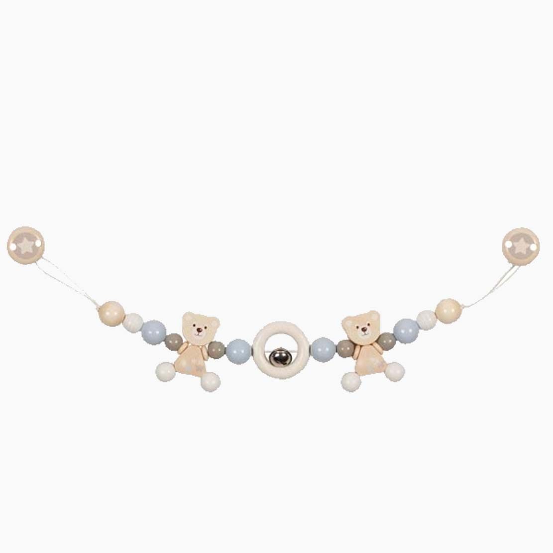 goki Kinderwagenkette Kinderwagenkette Bär rose (packung, 1-tlg., set), Kunstwerke aus hochwertigem Holz