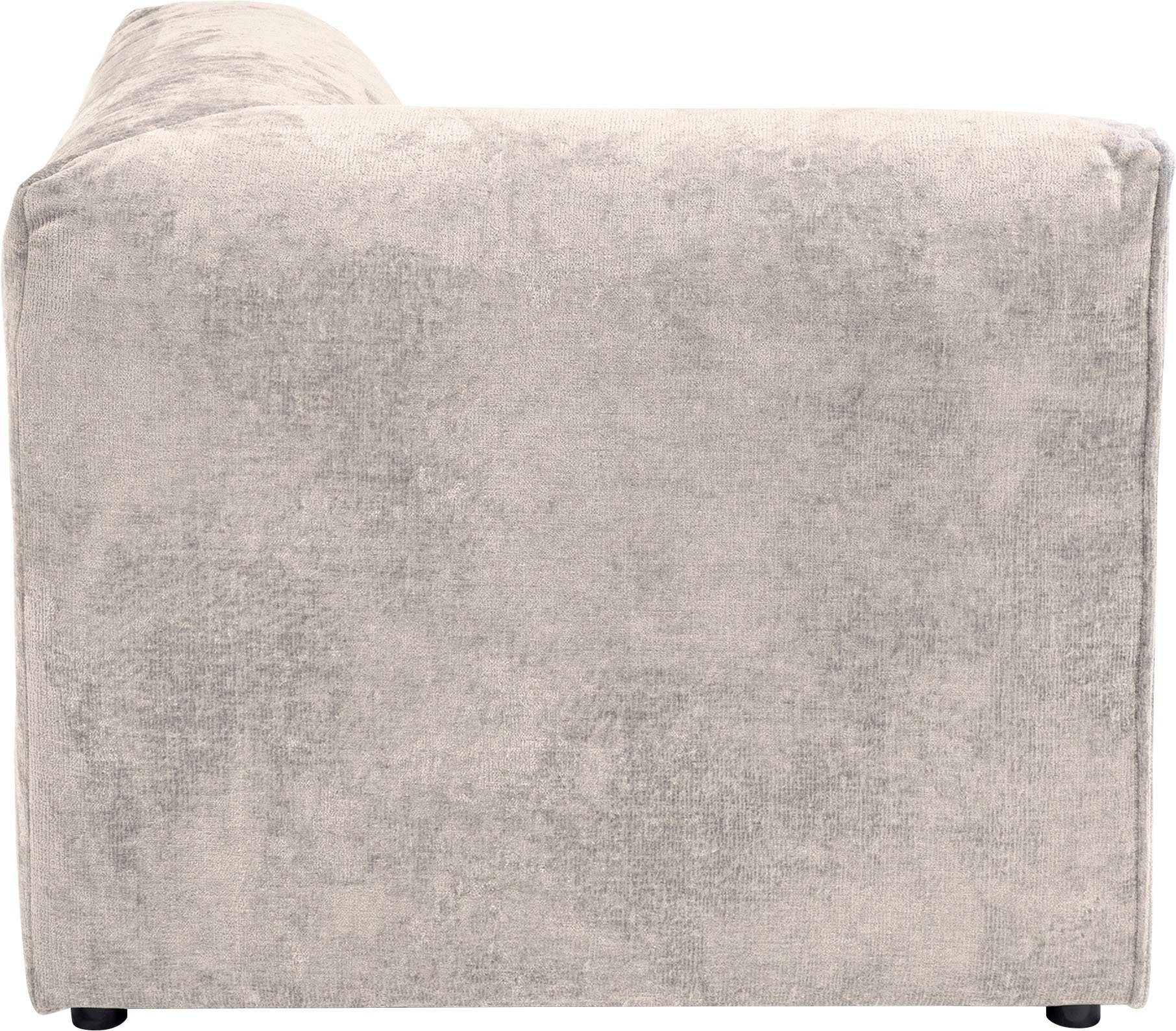 Modul beige Sofa-Eckelement für individuelle verwendbar, als Zusammenstellung (1 separat Monolid oder St), RAUM.ID