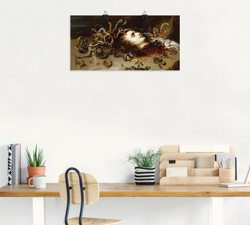 Artland Wandbild Das Haupt der Medusa, klassische Fantasie (1 St), als Leinwandbild, Poster in verschied. Größen