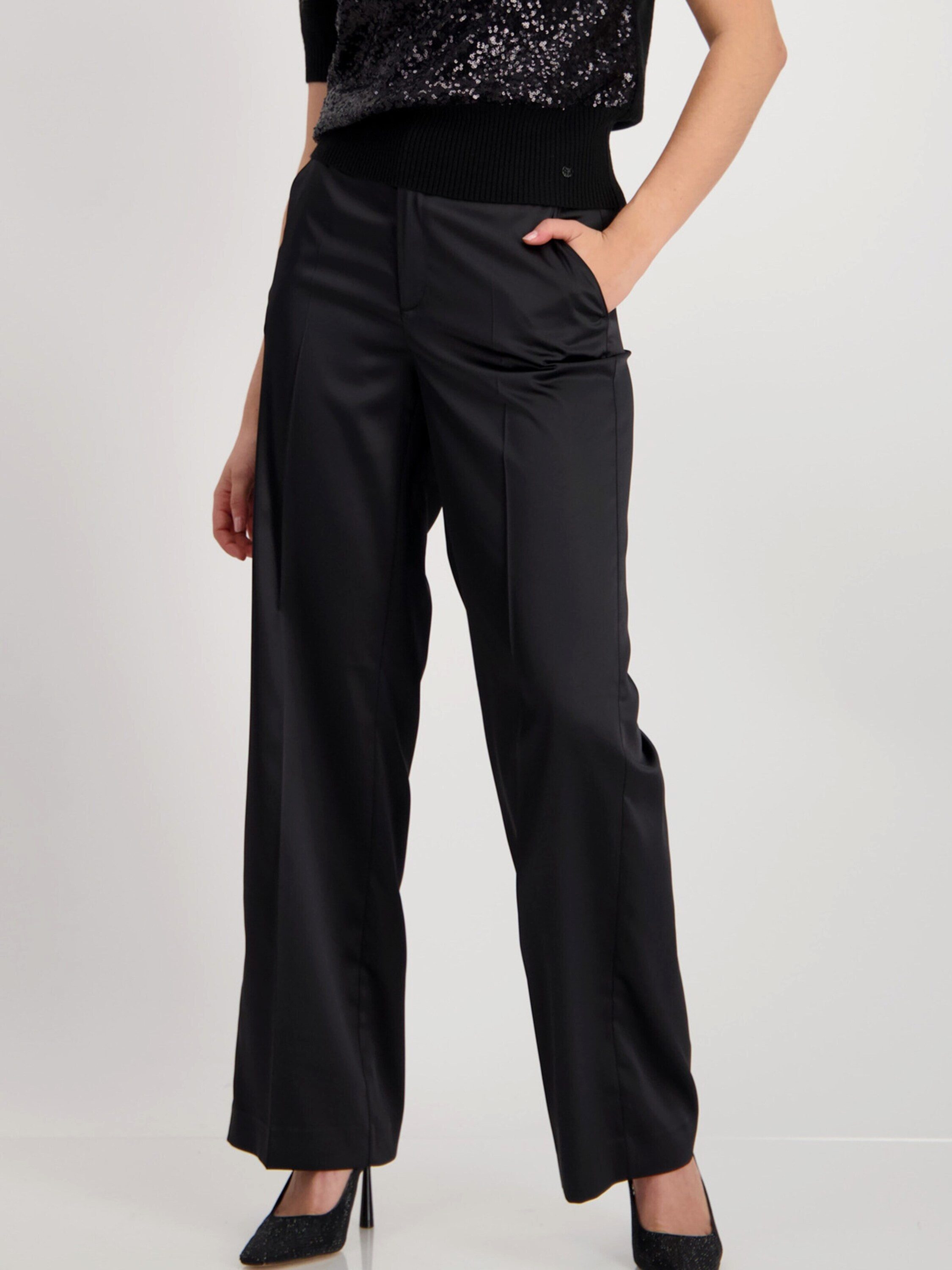 Monari Bügelfaltenhose (1-tlg) Falten