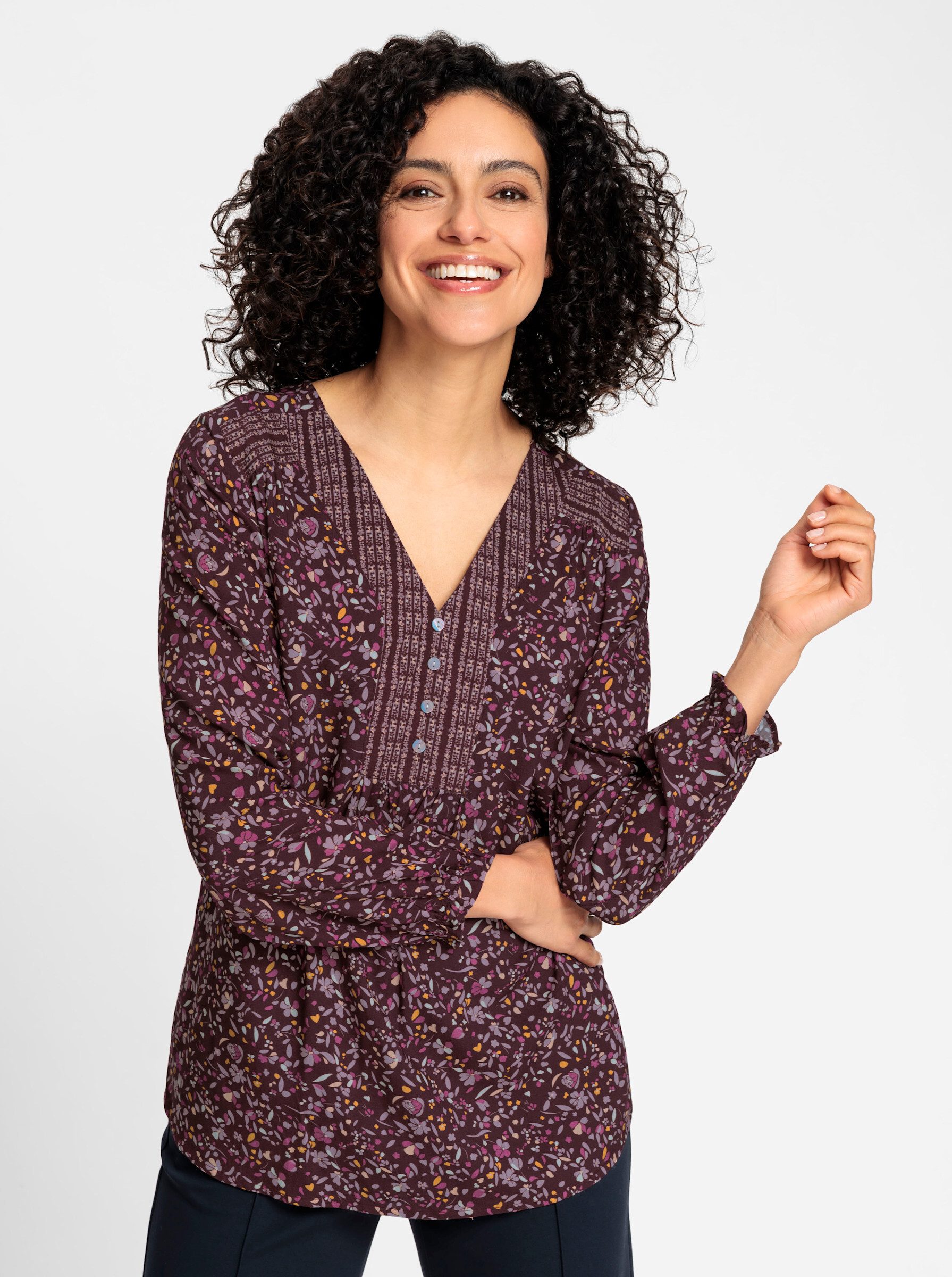 Witt Klassische Bluse Tunikabluse Langarm