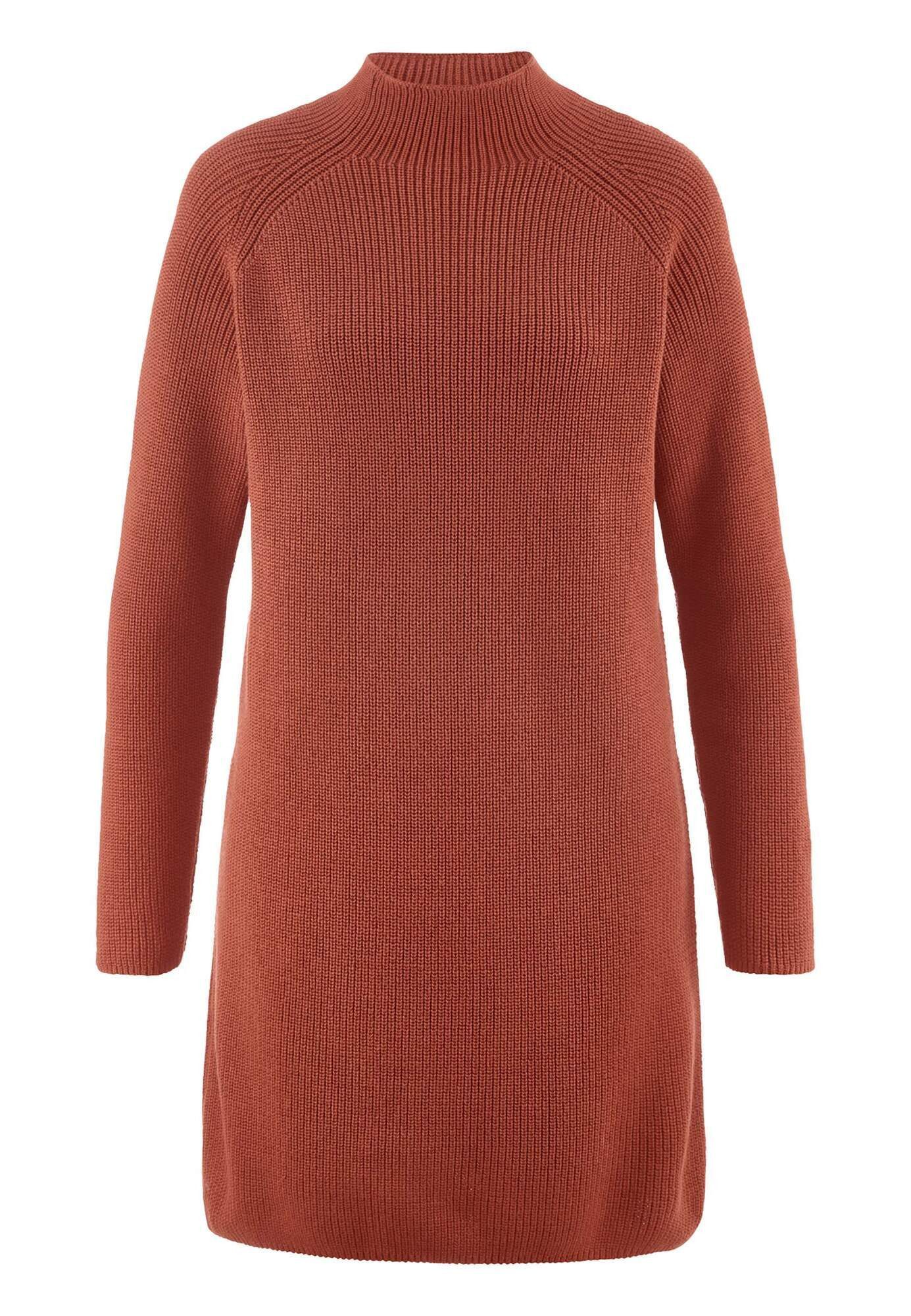 Hessnatur Strickkleid Regular aus reiner Bio-Baumwolle (1-tlg)