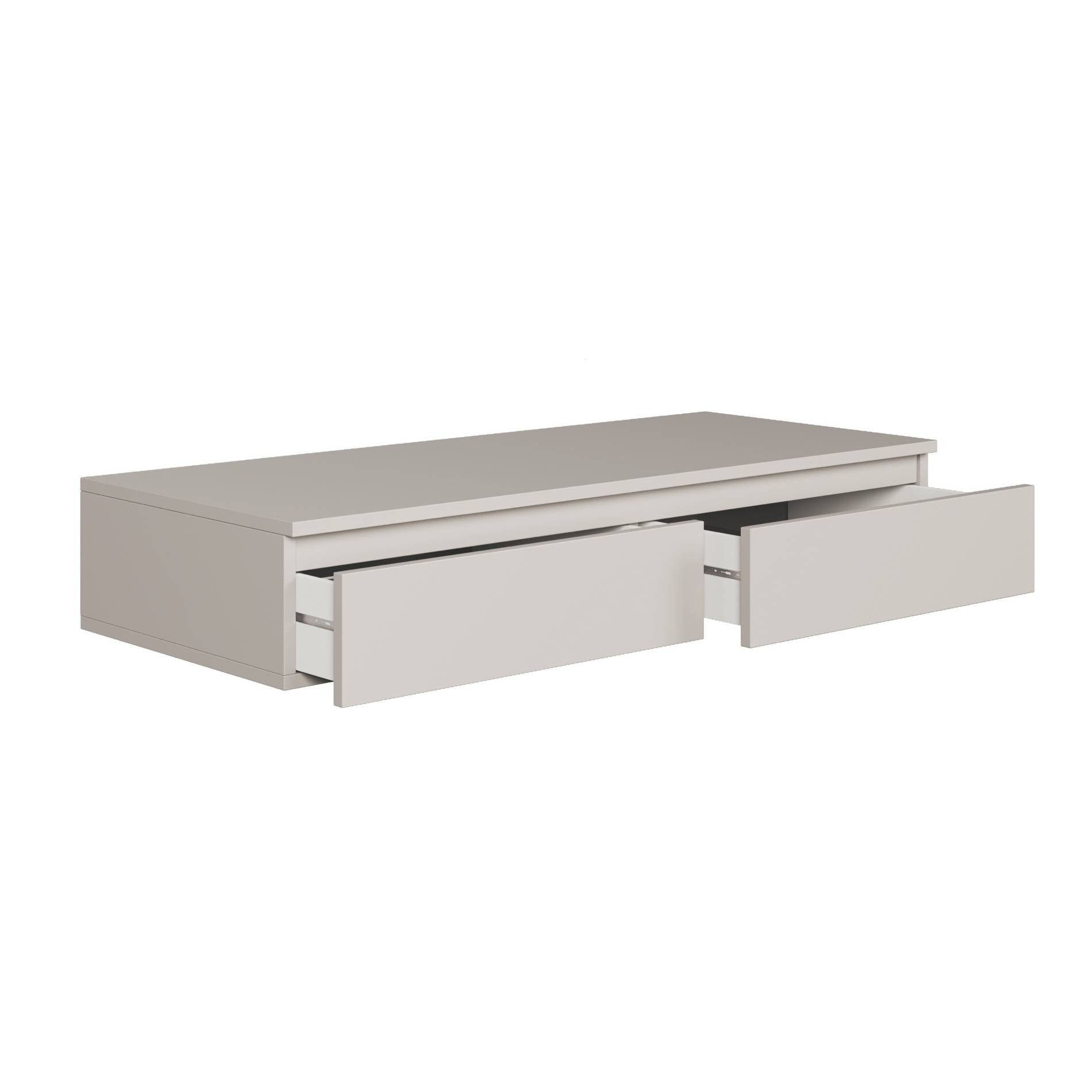 Selsey Schminktisch BEMMI, Hängeschreibtisch Schminktisch mit 2 Schubladen 120 cm breit