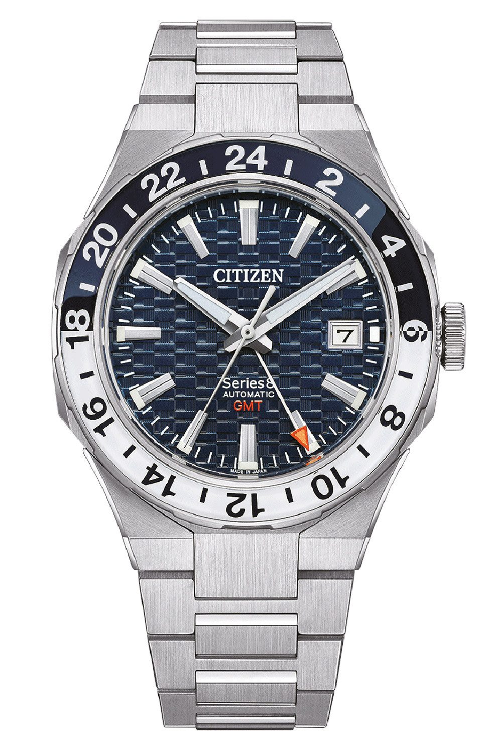 Citizen Automatikuhr Automatik Series 8 GMT Stahl/Blau