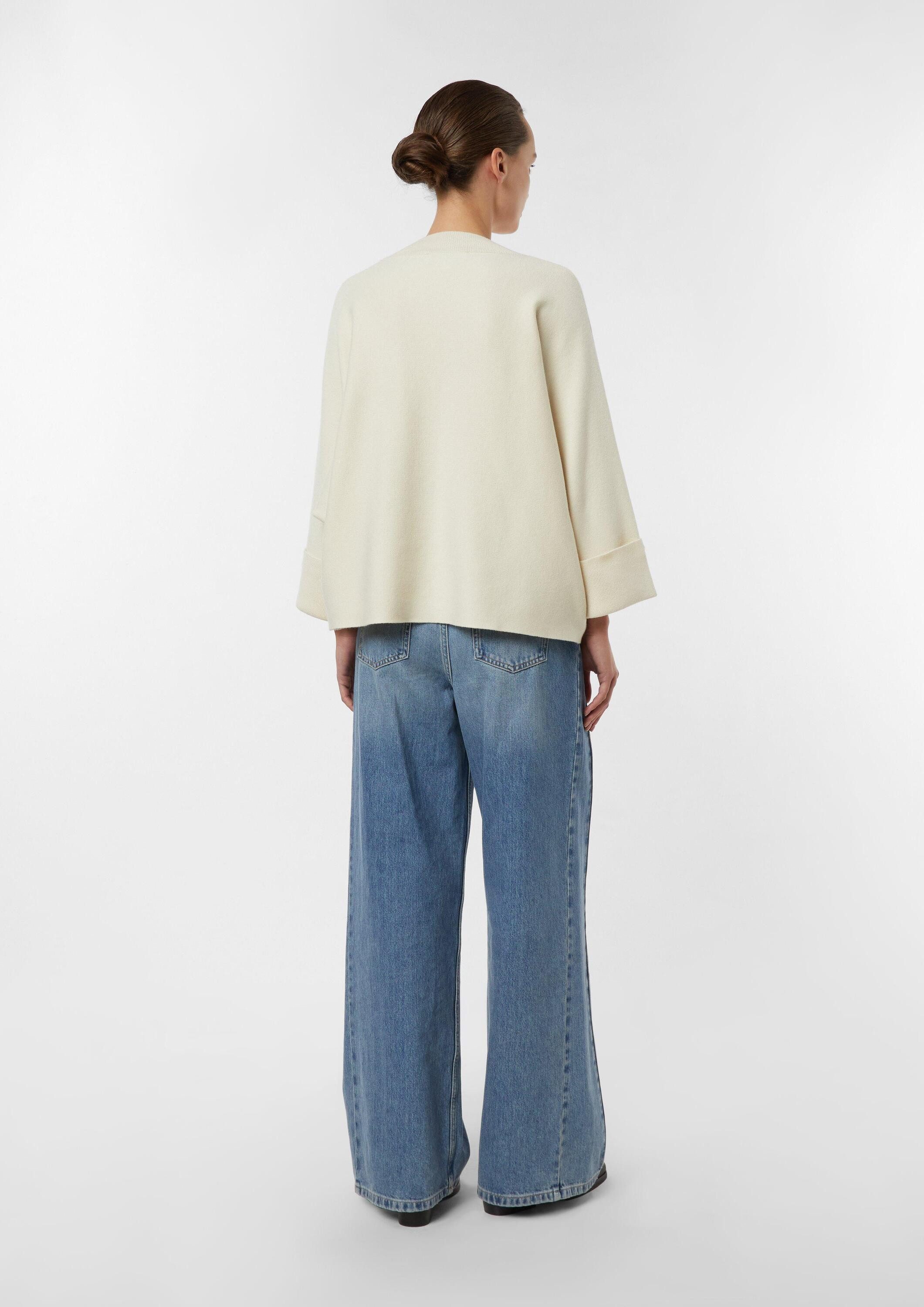 comma Poncho Indoor-Poncho Strickponcho mit Stehkragen