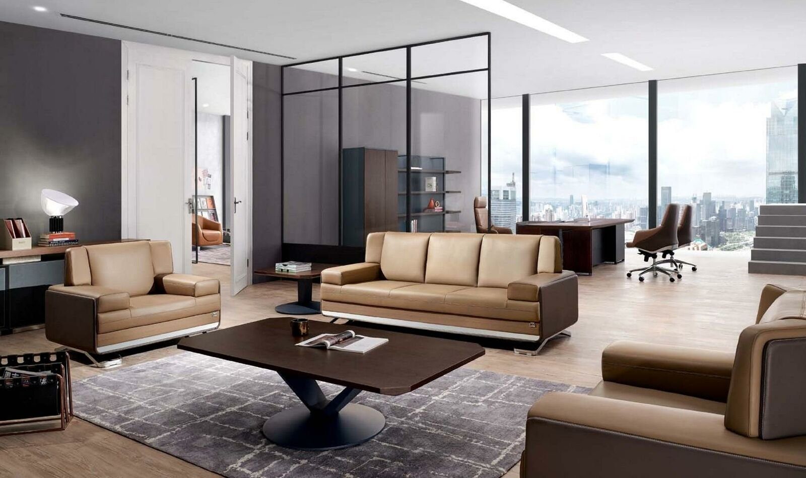 Polstergarnitur Wohnzimmer Set Sofagarnitur 3+1+1 Sitz Couchtisch 5tlg. Gruppe