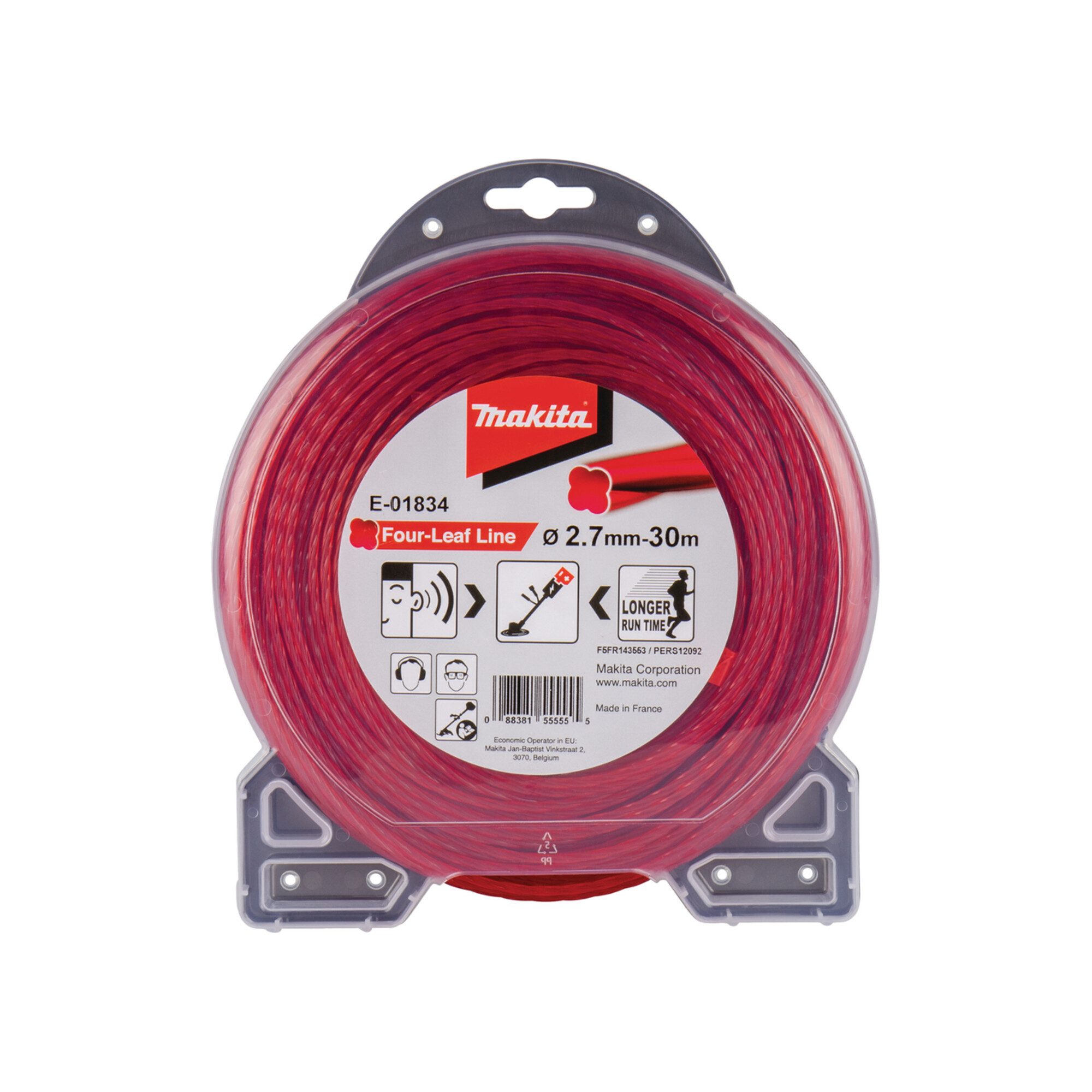 Makita Akku-Motorsense Makita Mähfaden Four Leaf 2,7 mm x 30 m E-01834
