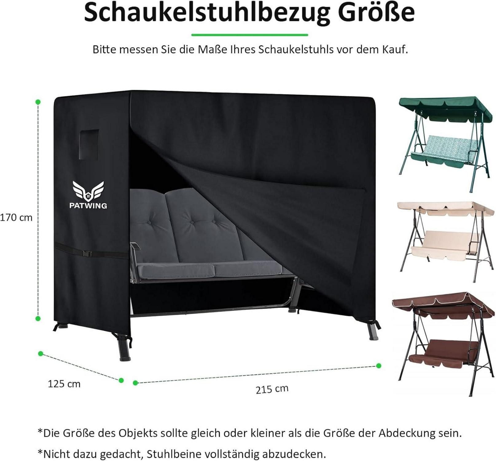 LuxusKollektion Gartenmöbel-Schutzhülle Hollywoodschaukel Abdeckung 3-4 Sit günstig online kaufen