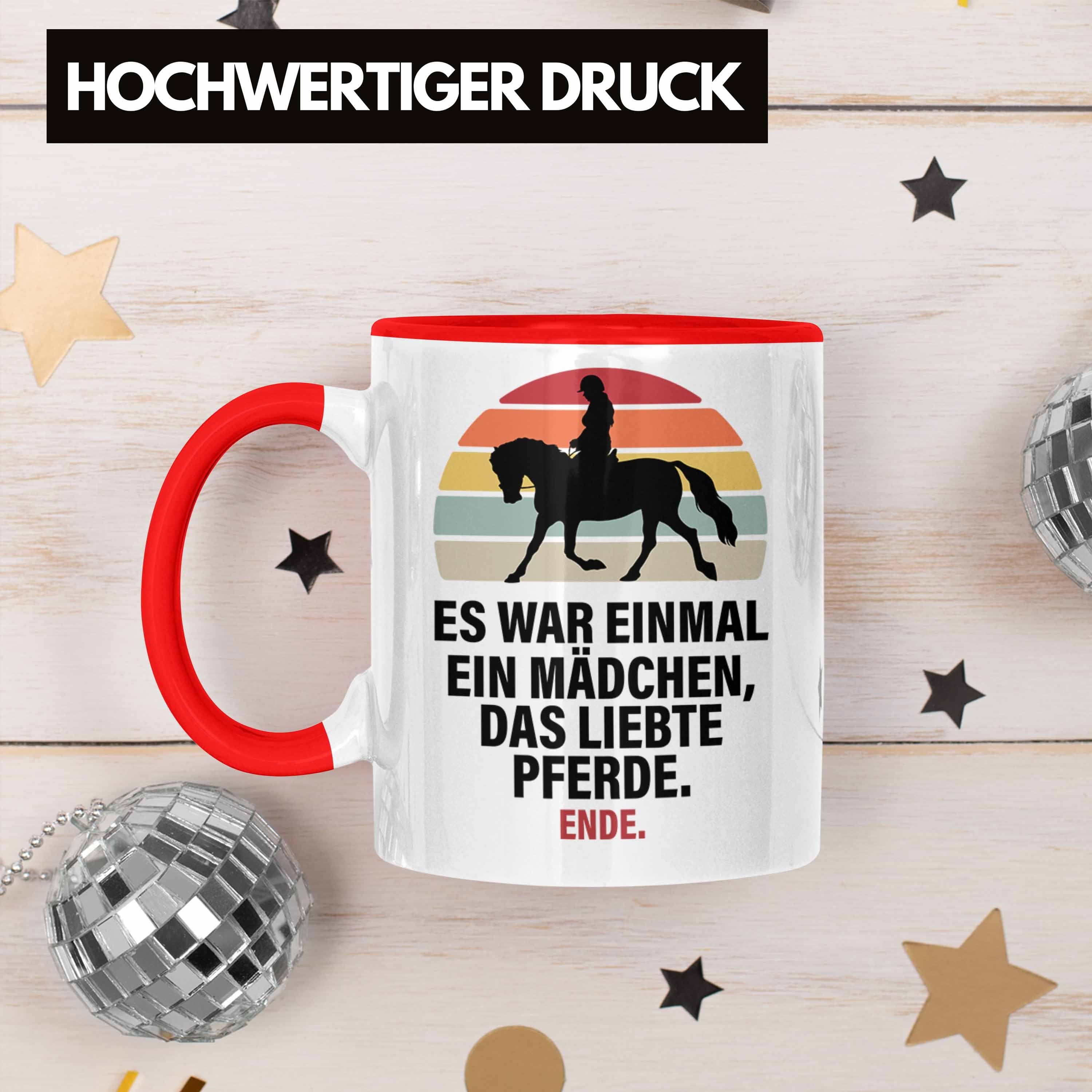 Rot Geschenke Geschenk Tasse - Tasse Pferdeliebhaber Trendation Mädchen Lustig Reiterin Pferde Pferde Trendation