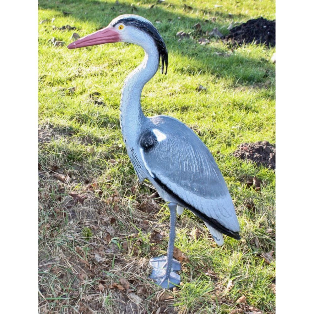 GartenHero Vogelattrappe Fischreiher Gartenfigur Teichdeko Gartenteich günstig online kaufen
