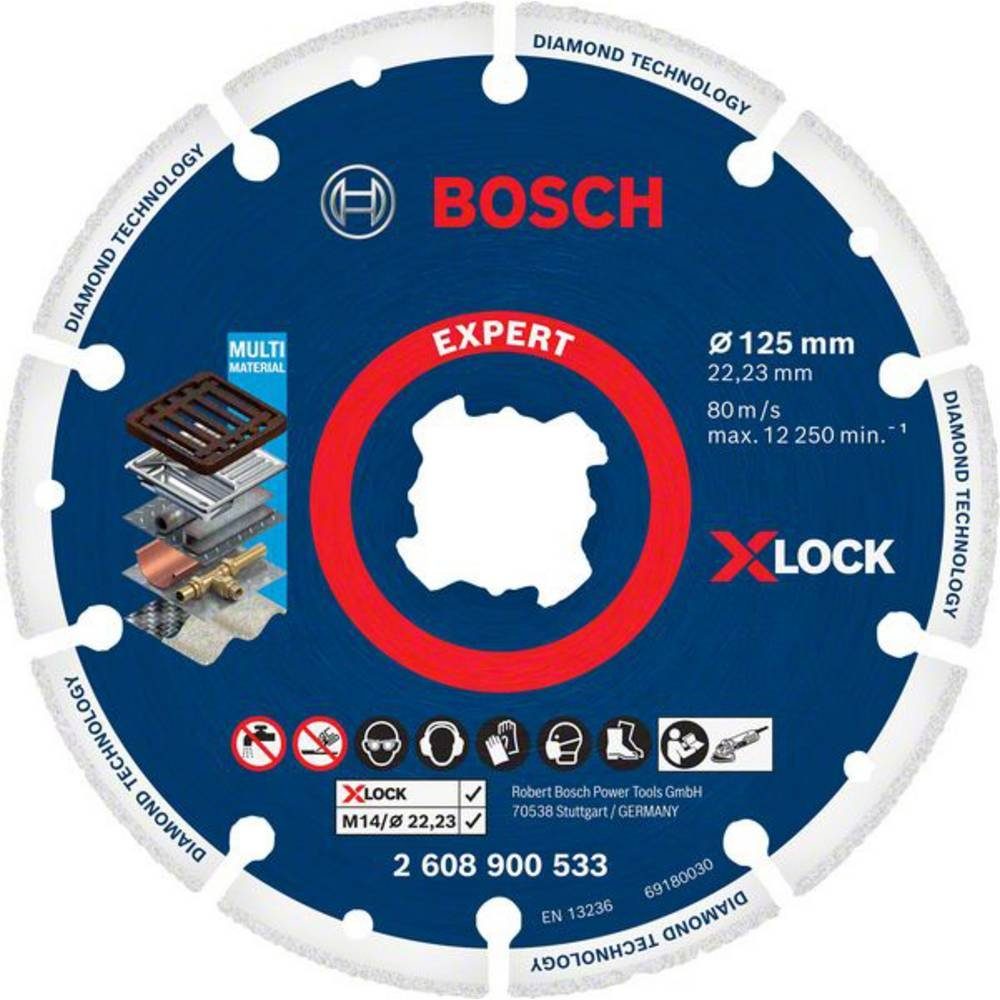 BOSCH Diamanttrennscheibe Diamanttrennscheibe Best for Metal 125 x 22.23 mm 2608900533