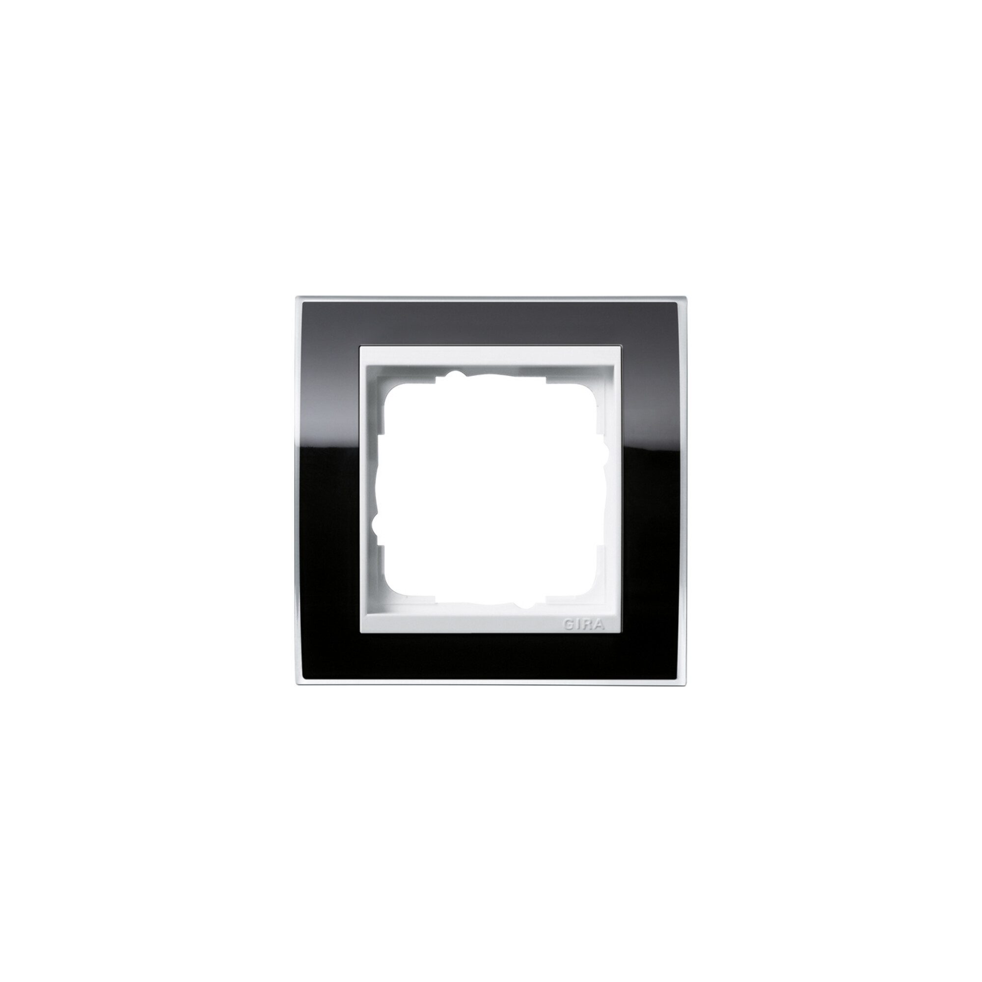 GIRA Gira Abdeckrahmen 1fach klar schwarz 0211733 Installationskabel