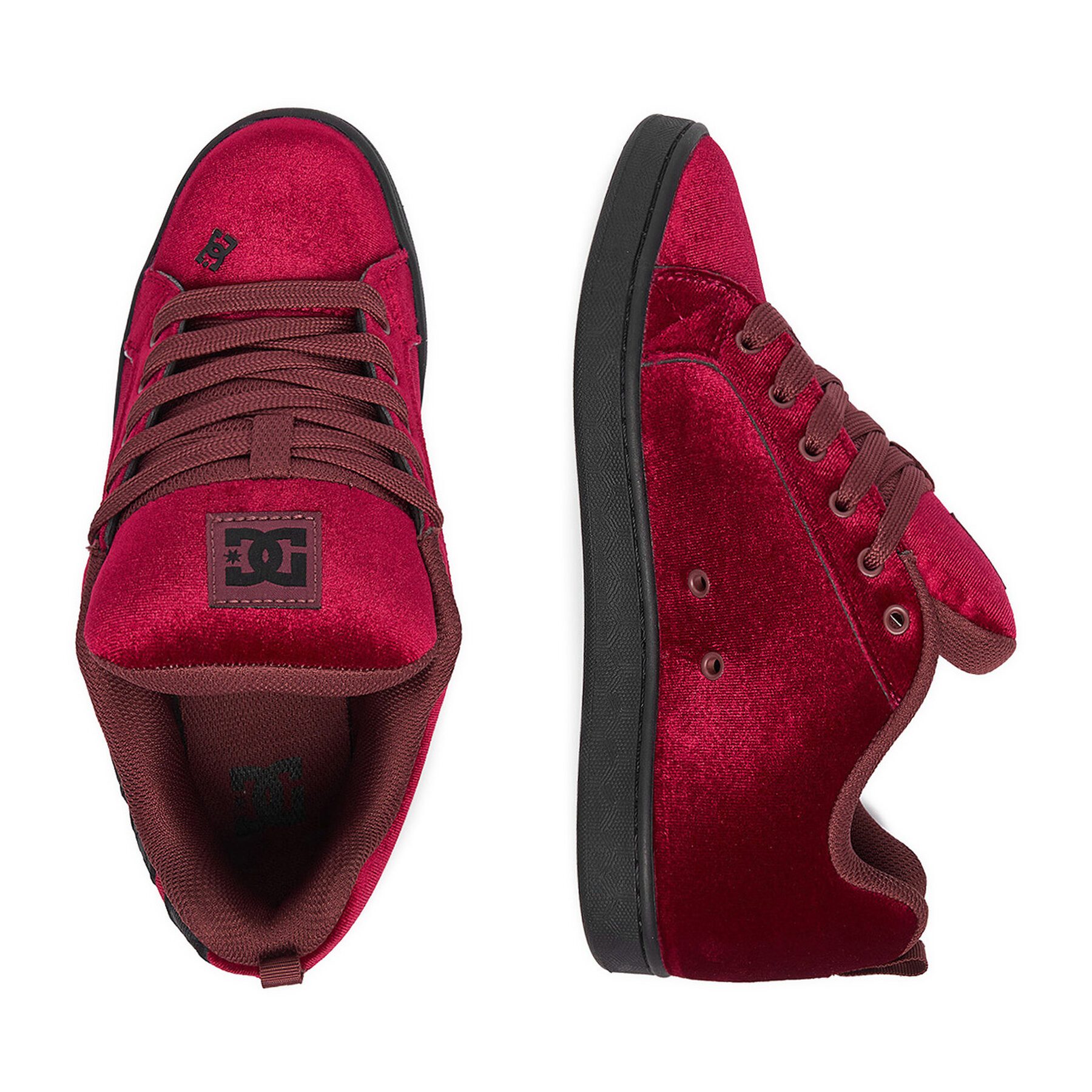 DC Shoes Dc Shoes Damen Turnschuhe 5907964184638 Burgunderrot, Schwarz Walkingschuh
